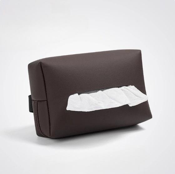 Car Interior Tissue Box Car Armrest Box Tissue Box Car Interior Bag Drawstring Paper Bag Napkins Minimalist Car Rear Seat Back