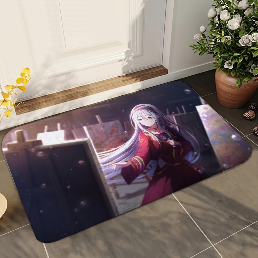 1pc Project S-Sekai Bathroom Absorbent Mats Anti-Slip Mats Home Decor Supplies Carpets Home Kitchen Floor Mats