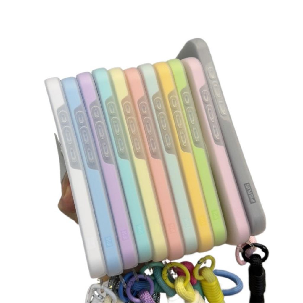 New 3 IN1 With Lanyard For Magsafe Case for iPhone 17 16e 16 15 14 Plus 13 11 12 Pro Max Magnetic Wireless Charge  Matte Cover