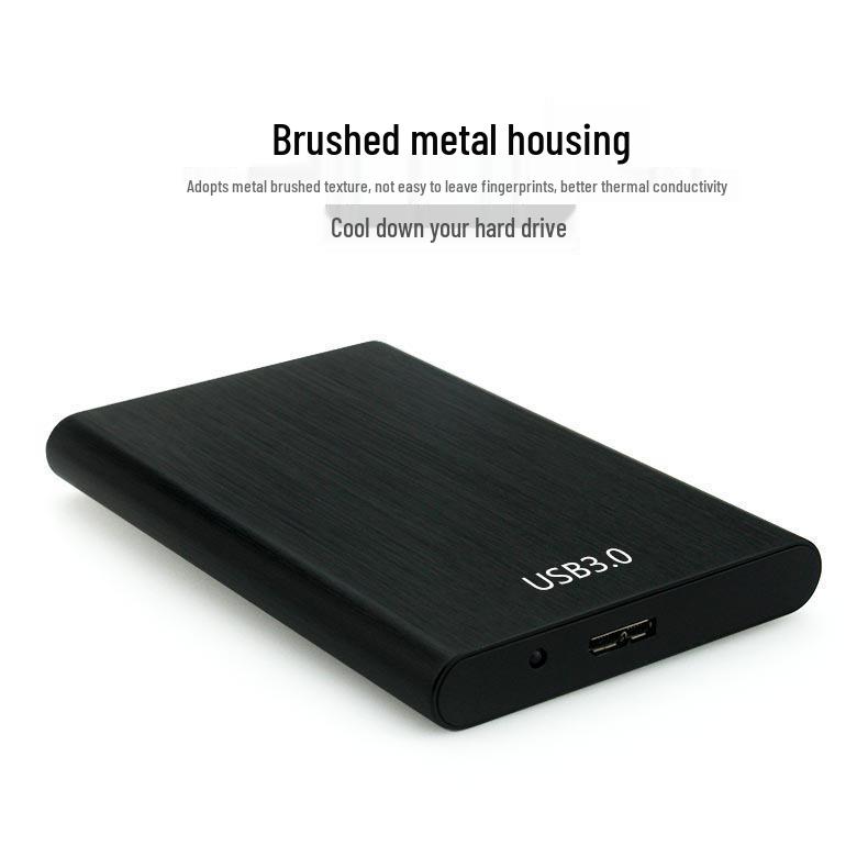 Metal USB 3.0 2.5" SATA Hard Drive Enclosure - Compatible with Mechanical Drives and SSDs