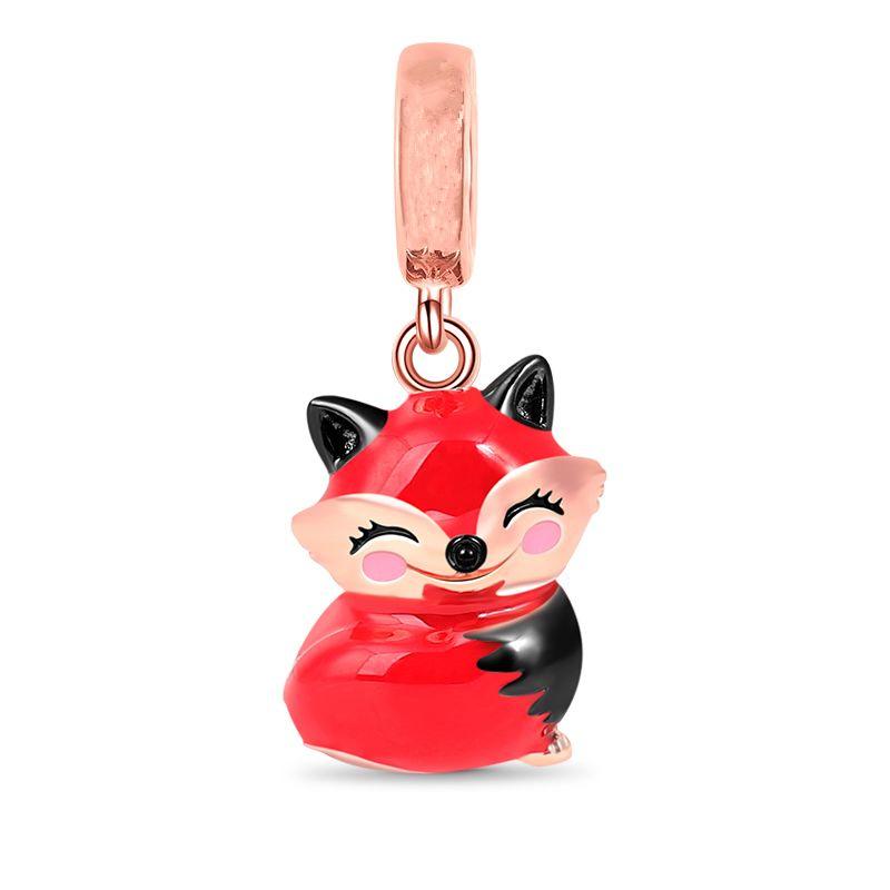 NEW Sparkling Red Series Charm Bead Clip Fit Original Silver Bracelet DIY Jewelry Christmas Gift Reindeer Motorcycle Dangle