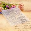 Blessing Words Clear Stamp for Cardmaking Scrapbooking Photo Album Journal Planner Decoration, Background Silicone Stamp