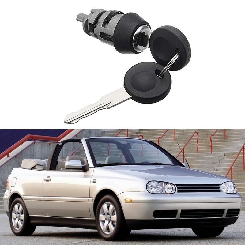 Car Ignition Lock Cylinder with 2 Keys Replacement Parts 357905855B 1HM905855 for VW Passat 1990-1997