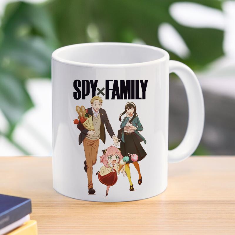 Spy X Family Anya kubek do kawy kubek Loid Yor fałszerz kubki ceramiczne dla dzieci chłopcy herbata kawa z mlekiem naczynia do picia prezent dla przyjaciela