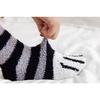 6 Pairs Woman Socks Set Cartoon Cute 3D Dog Cat Paw Pattern Winter Female Fleece Warm Home Floor Sleeping Thick Socks