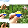 Unisex Metal Pin Badge With Ukraine Flag Design