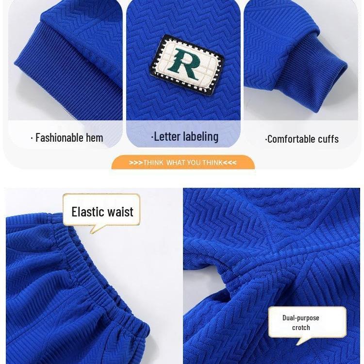 Stylish Korean Spring/Autumn Sweatshirt Set for Boys and Girls