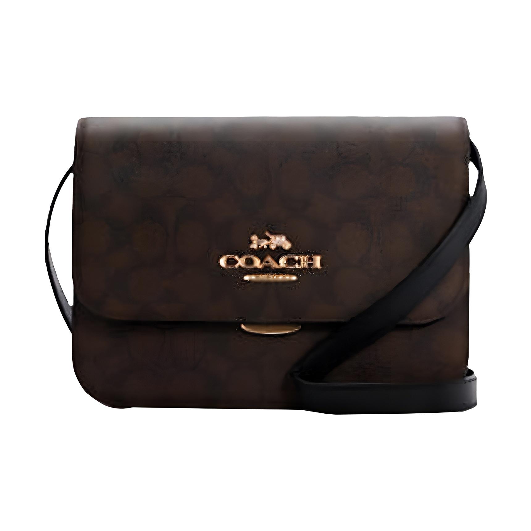 

Coach Brynn 25 Classic Monogram Flap Coated Canvas And Leather Shoulder Bag Women Shoulder Bag Brown C5633-IMAA8 Basic Set (Bag+Dust Bag)