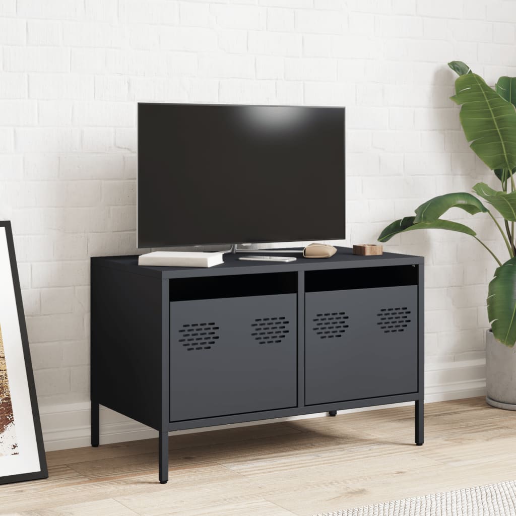 TV Cabinet, Black, 68X39X43.5 Cm, Cold Rolled Steel