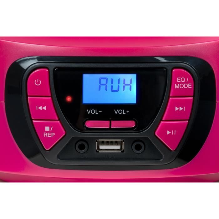 Lecteur Radio Cd Portable BIGBEN INTERACTIVE Usb Bt Rose