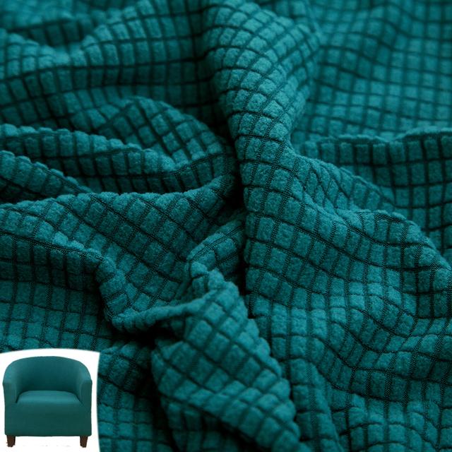 Jacquard Sofa Cover Soft Stretch Polar Fleece Single Seater Club Couch Slipcovers Elastic Armchair Covers Furniture Protector