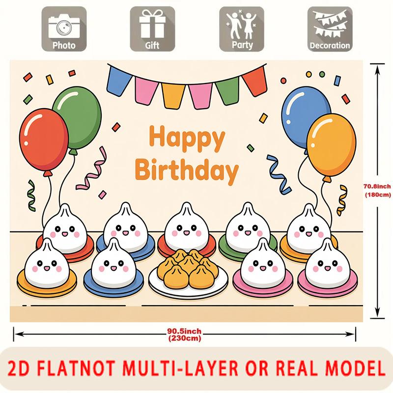 Party Backdrop Happy Birthday Birthday Photo Booth Background Front Door Decor
