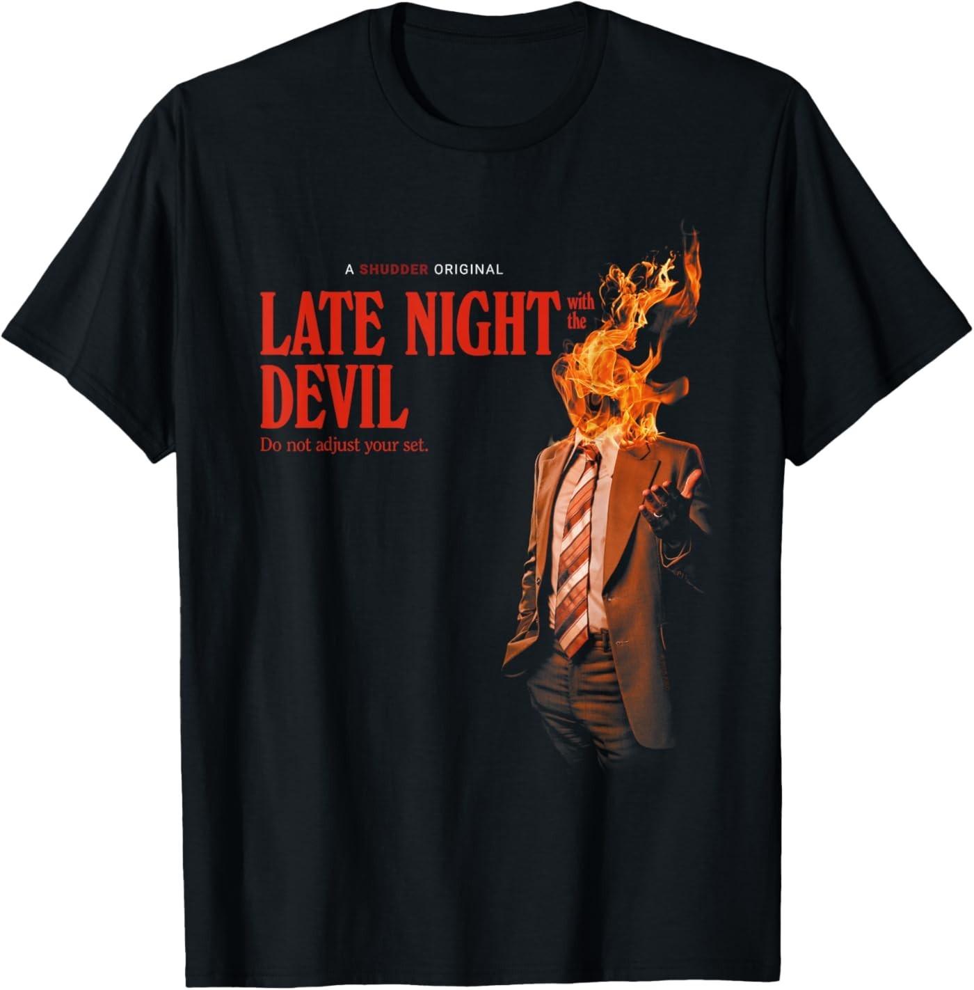 Late Night with The Devil Fire T-Shirt S разноцветный