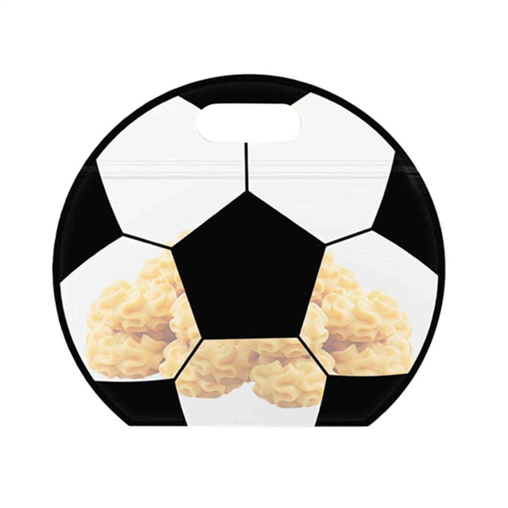 25cm Soccer Party Goodie Bags Reusable Football Treat Bags with Handles, Candy Favor Gift Bags for Kids Boys Team Birthday Game