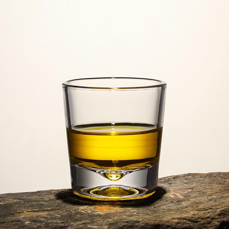 Cupa de cafea din sticlă de 175 ml, Cupă creativă pentru whisky, Fund gros, Design cu picătură de apă, Veselă pentru băuturi, Pahar de vin din cristal, Pahare de bar pentru băuturi spirtoase, Pahare pentru bere