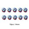 BBKP7 11mm 14mm 5/10pcs Car Remote Key Emblem Sticker For BMW 50th Anniversary M Power I3 G08 F15 F16 G20 E34 F94 F95 G30 G11 G12 E36