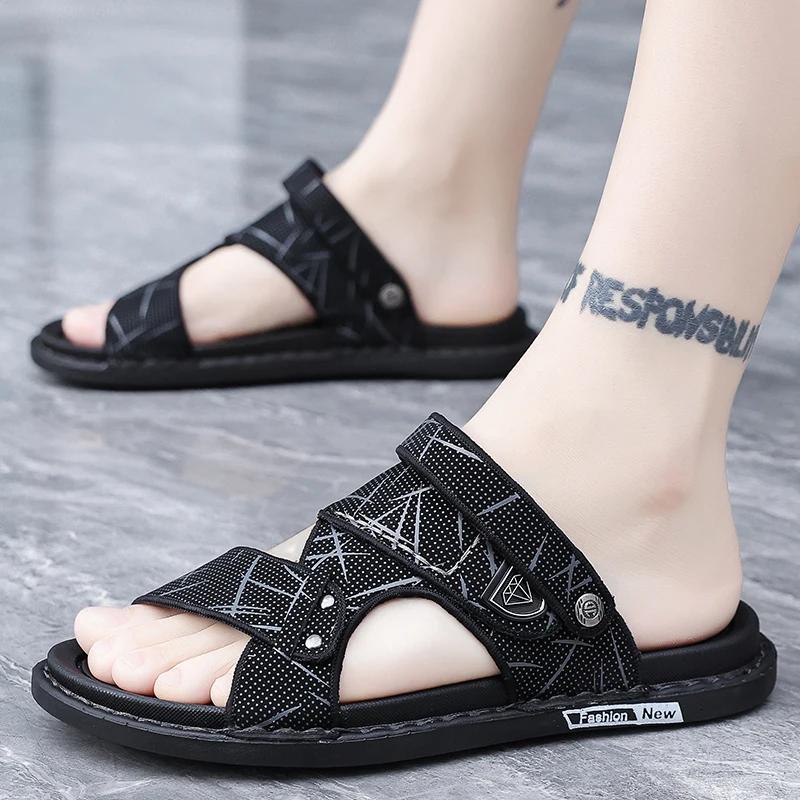 Sandals for Men's Summer New Style, Non Slip and Cool Slippers for External Wear, Soft Soled and Wear-resistant Beach Slippers