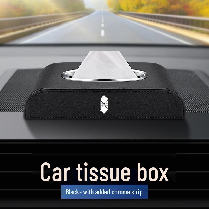 Luxeed Automotive Leather Tissue Box for Car Armrest or Dashboard