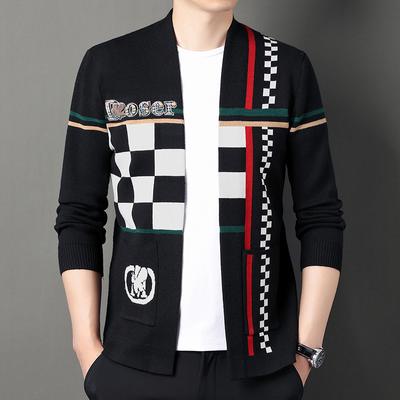 Heren Herfst Heren Gebreid Vest Cardigan Mode Casual Koreaanse Stijl Jong Heren Trui Trendy Jas