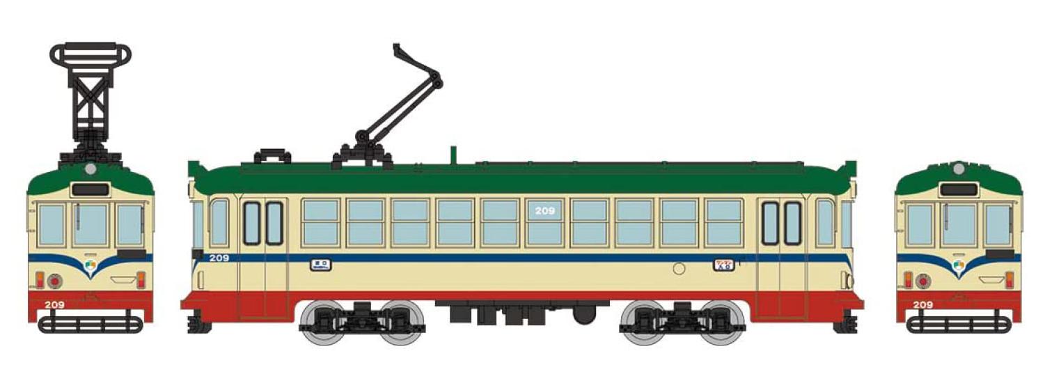 

Railway Collection Railway Collection Tosaden Kotsu Type 200 Car No. 209 A Diorama Supplies