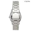Clefer Serdica Analog Watch, White Dial, Metal Strap, SD-AL326-WTS, Women's, Silver