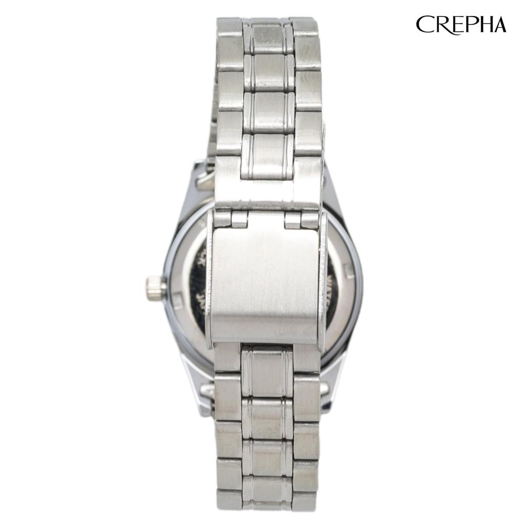 Clefer Serdica Analog Watch, White Dial, Metal Strap, SD-AL326-WTS, Women's, Silver