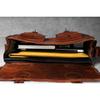 Genuine Vintage  Leather Bag Men's Messenger Shoulder Laptop Bag Briefcase
