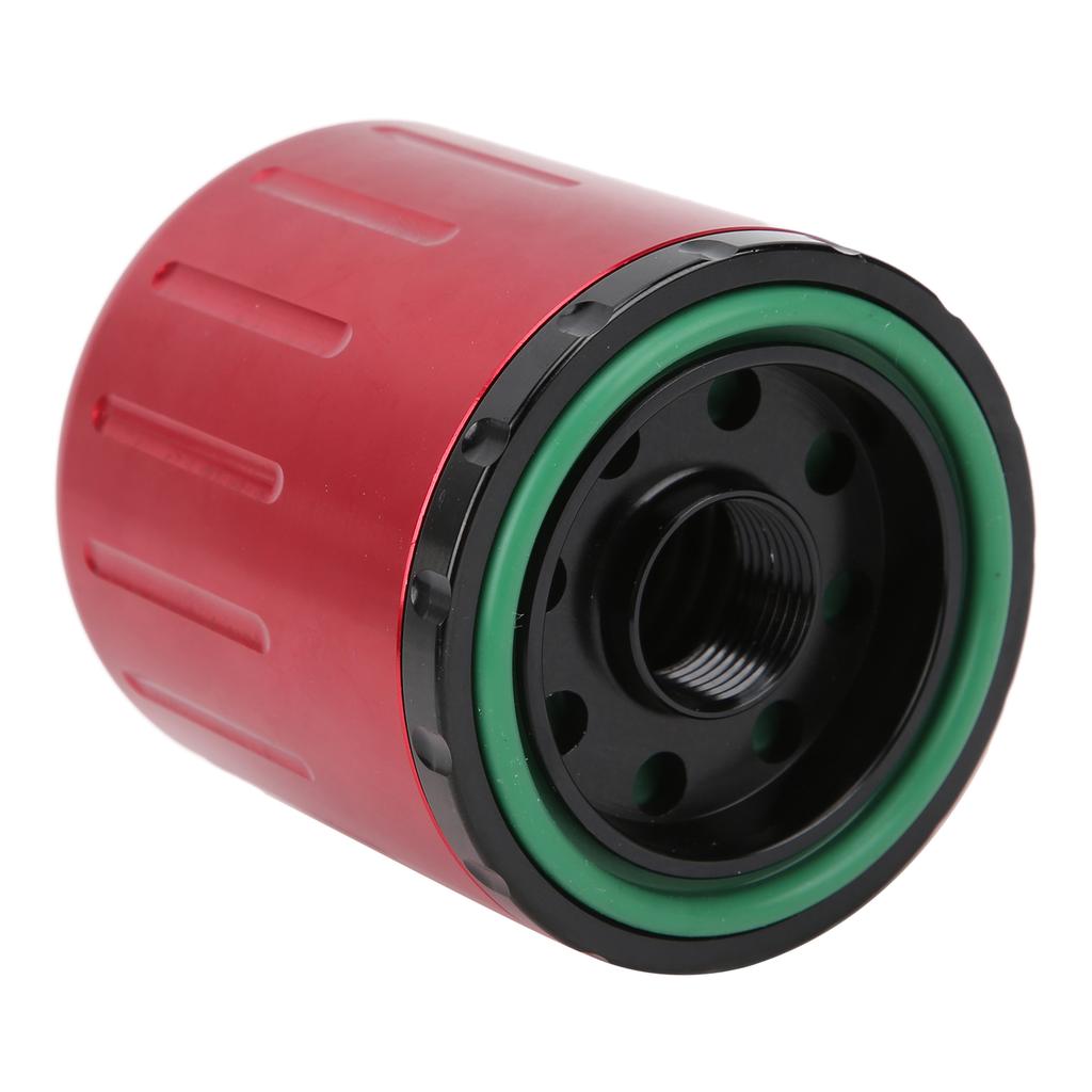 High Flow Oil Filter M20x1.5 Thread with Magnet Washable Reusable Replacement for Honda Red