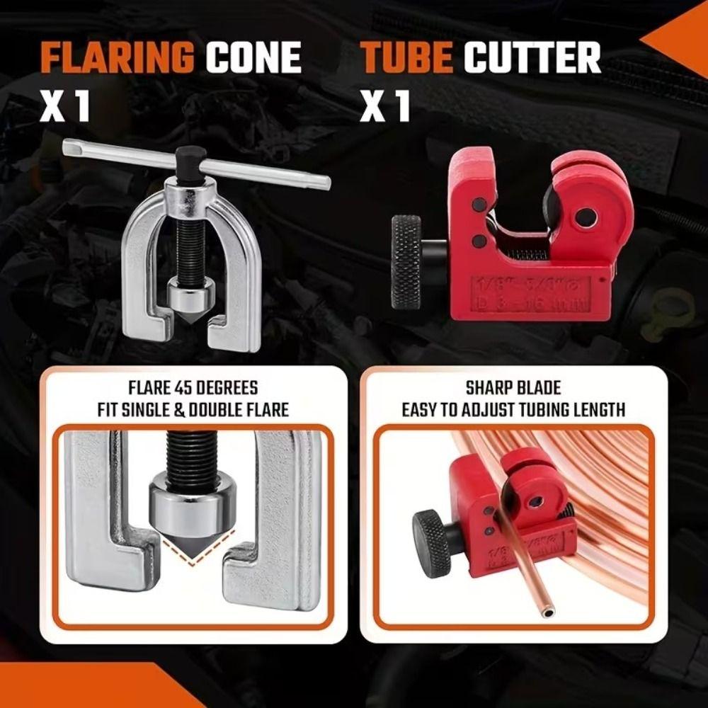 High-Quality Brake Line Flaring Tool Set Eccentric Flaring Swaging Tool Industrial Use