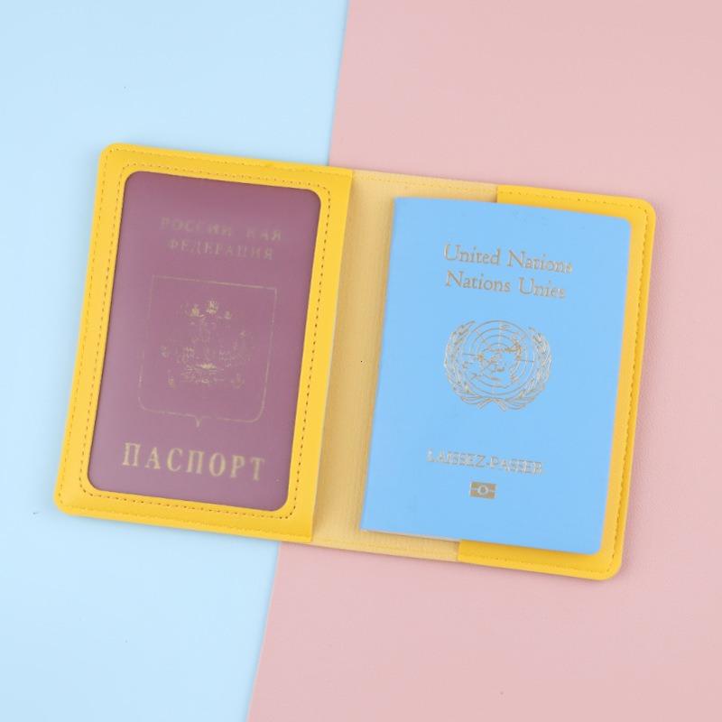 PU Ticket Passport Holder Passport Covers Travel Passport Protective Case Men Women ID Credit Card Holder Travel Accessories