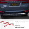 Kustu Stainless Steel Rear Bumper Trim for Trunk - Decorative Car Decal Accessory