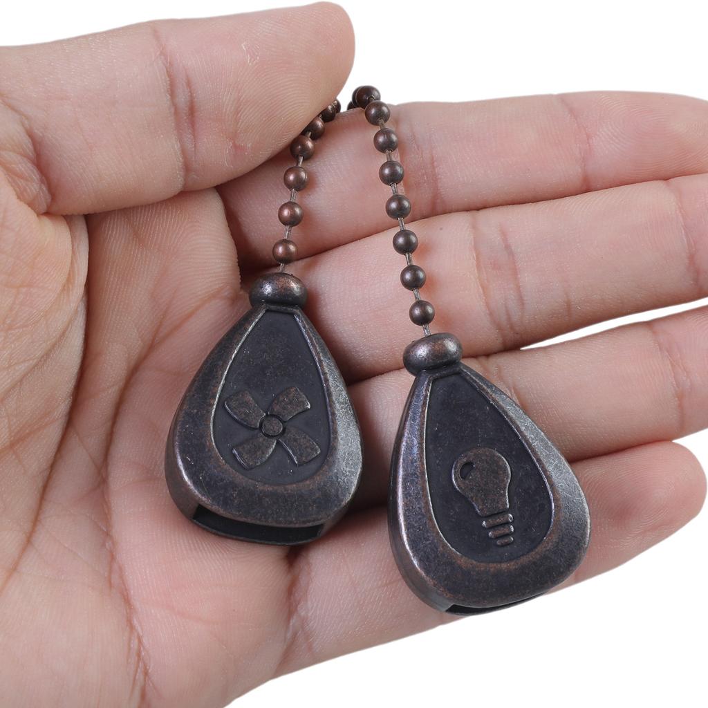 Classical Drop Pendant Ceiling Fan Pulls Metal Chain Extensions Ceiling Fan Pull Chain Enhancements for Lights & Fansa