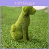 Posture Sitting Resin Cat Dog Plush Ornament Suitable For Daily Balcony Decor