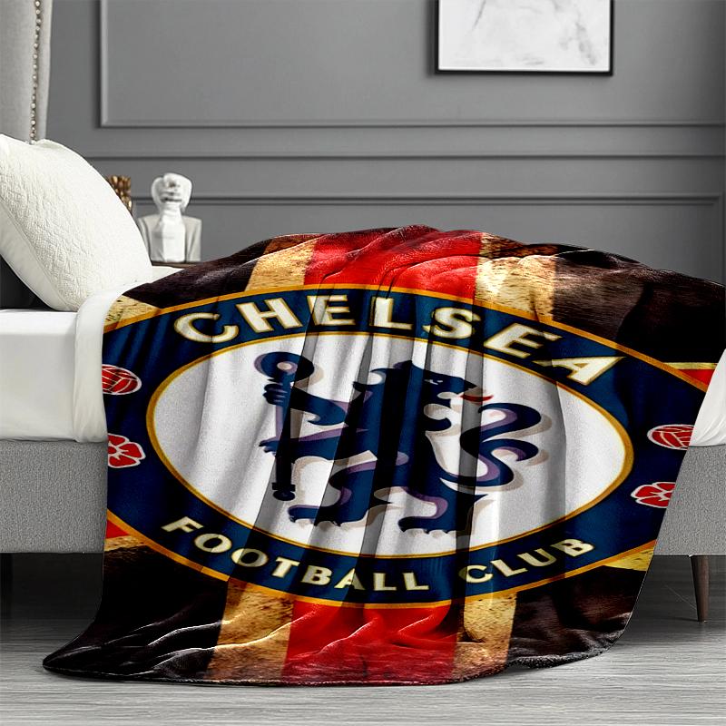 Chelsea F.C Print Blanket - Soft & Comfortable, for Bedroom, Travel, Sofa, Home Decoration - Birthday Christmas Gift for Friend