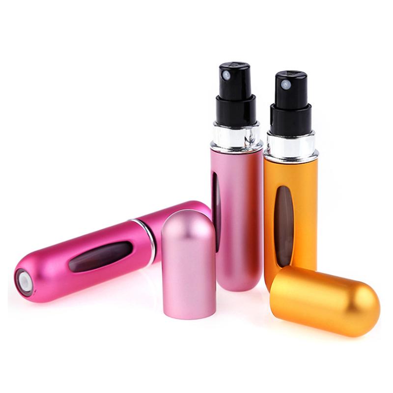 Aluminum 5ml Rechargeable Metal Perfume Portable Makeup Bottle