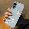 White Flower Branch Transparent Frosted Phone Case Suitable for iPhone 17 16 15 14 13 12 11 Pro/Max/Plus Anti Drop Back Cover