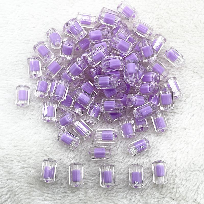 30pcs 12x7mm Matte/Transparency/AB Colour Acrylic Cylinder Beads Loose Spacer Beads for Jewelry Making DIY Bracelets Accessories