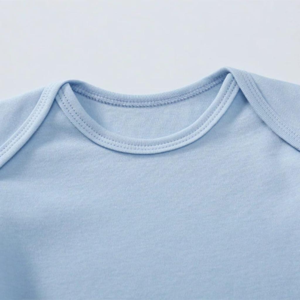 Jumpsuit Romper Baby Boy Boy Clothing Long Sleeve Newborn Spring Casual Round Neck Colorful Years Cotton 9296 Blue [Misia Luxury] Children's 0-2