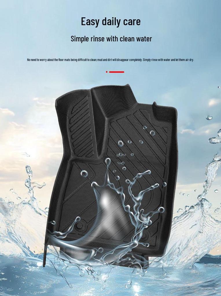 BYD Yuan UP 2025 Custom Double-Layer TPE Full Enclosure Floor Mats, Original Car Color