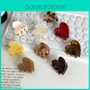 Small Korean Highquality Heart Hair Claw Clip With Unique Patterns For Everyday Wear