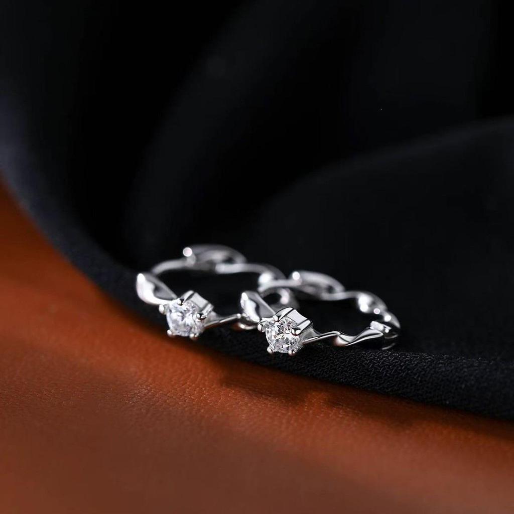 925 Sterling Silver Mobius Earrings - High-End Light Luxury Studs for Women (2025 New Style)