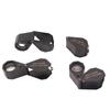 10X 20X 30X 40X Jewelry Magnifier Foldable Pocket Folding Magnifying Glass Jewelers Eye Loupe Magnifier for Jewelry Identifying