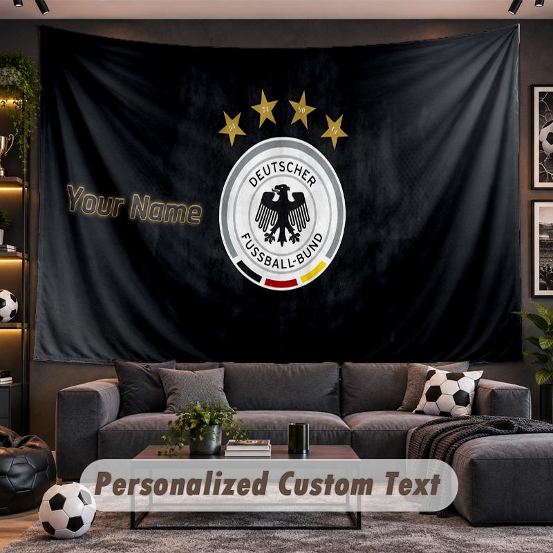 Germany national football team Personalized Tapestry Support Custom Name, Wall Art Home Decoration