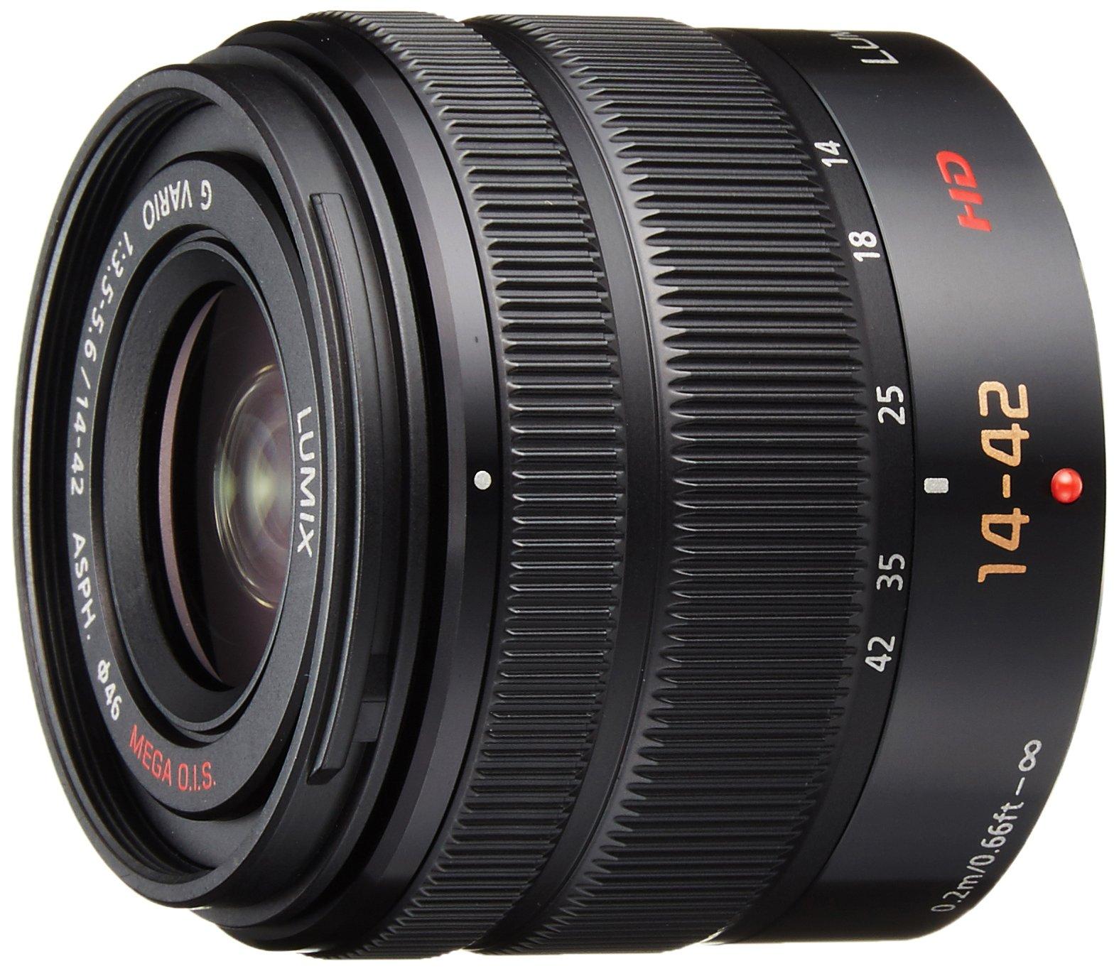 

Panasonic LUMIX G Vario 14-42mm / F3.5-5.6 II ASPH. / МЕГА ОІС. Змінний цифровий зум-об єктив - H-FS1442A - чорний