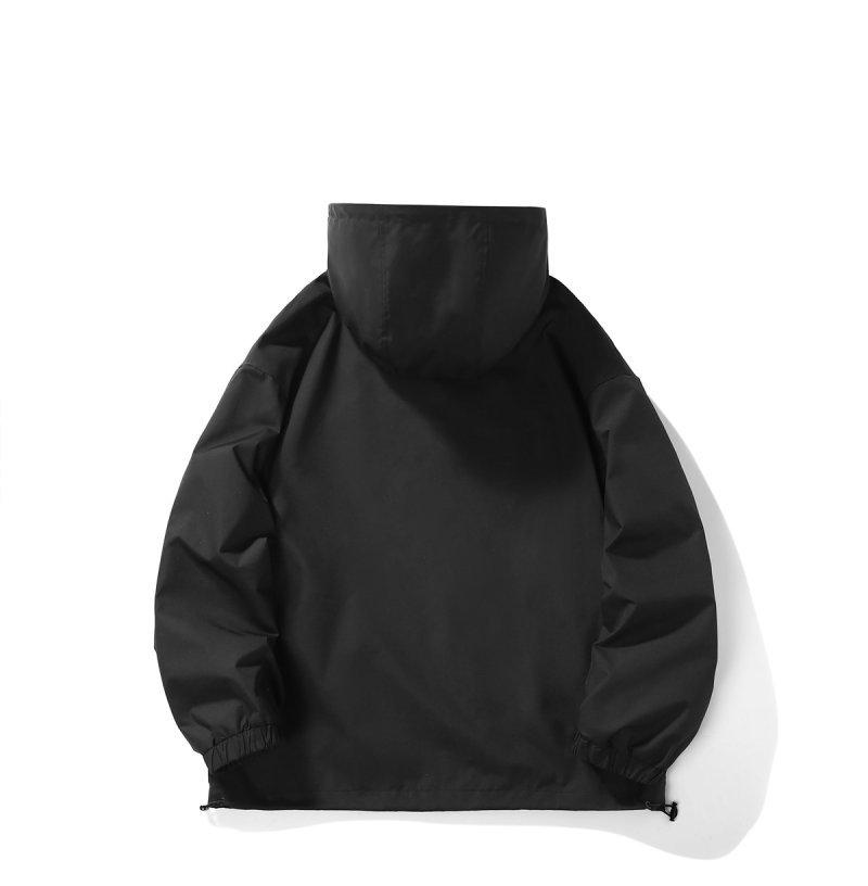 Autumn 2025 Men's Hong Kong Style Waterproof Windbreaker Jacket with Hood
