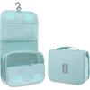 Foldable Hanging Travel Toiletry Bag,Waterproof Portable Travel Bags, Multifunction Travel Makeup Cosmetic Bag Organizer with Hanging Hook (Beige)