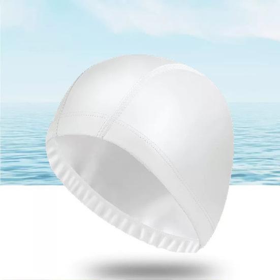 2Pcs Adults Swim Cap Water Resistant Elastic Breathable Long Short Hair Swimming Hat Solid Color Men Women Swimming Pool Cap