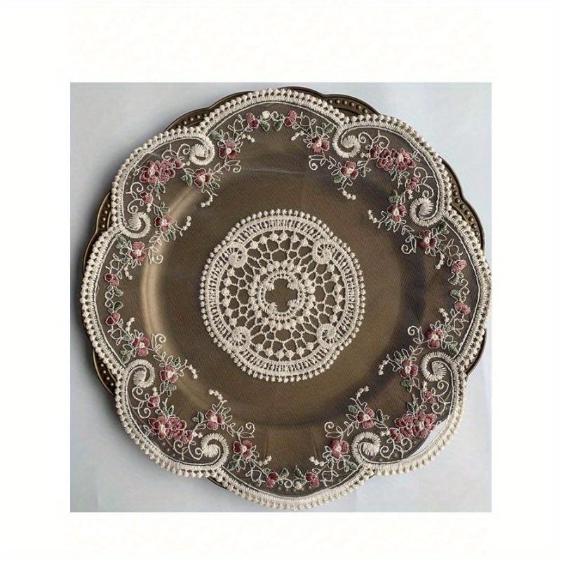 

1 шт. Скатерть из французского кружева, Изысканная и атмосферная салфетка для обеда, Домашний декор 1pc бежевый