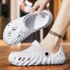 2024 Large Size Sandals Men's New Summer Coconut Hole Shoes Men's Bag Head Sandals Couple Beach Slippers
