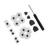 1 Set of Conductive Silicone Rubber Pad with Screwdriver Compatible for PS4 Controller